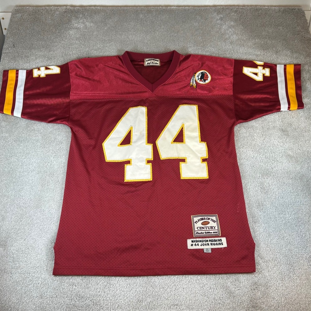 Jeff Hamilton John Riggins Washington Redskins Jersey Mens XL Burgundy #44 2004